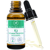 1 Flasche VITAMIN K2 Tropfen I 30 ml I HOCHDOSIERT I K2 MK7 99,7% ALL Trans I Vegan
