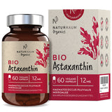 BIO Astaxanthin 12 mg pro Kapsel I 1 Glas mit 60 Kapseln I Vegan   MHD 02/2025