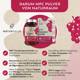 MPC Traubenkernextrakt I 50 g Pulver mit Dosierlöffel I Vegan